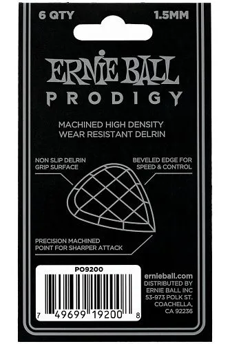 Ernie Ball 9199 Prodigy Black Набор медиаторов.