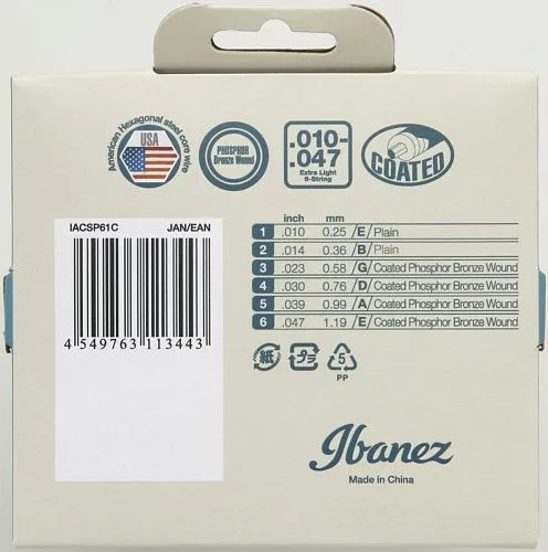Ibanez IACSP61C (10-47) Комплект струн для акустической гитары.